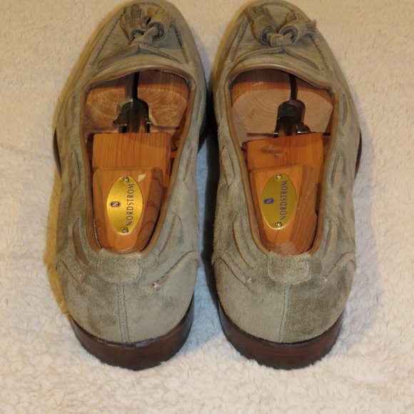 Ralph Lauren Purple Label Mens Italy Luther Tassel Sage Suede Calfskin Loafer 9D main image 11